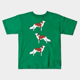 Triple Kooiker Dogs Kids T-Shirt